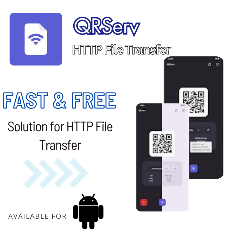 QRServ app download, QRServ app, QRServ 2.3.2 APK, QRServ app APK, QRServ app Android, use QRServ, QRServ APK, HTTP file transfer